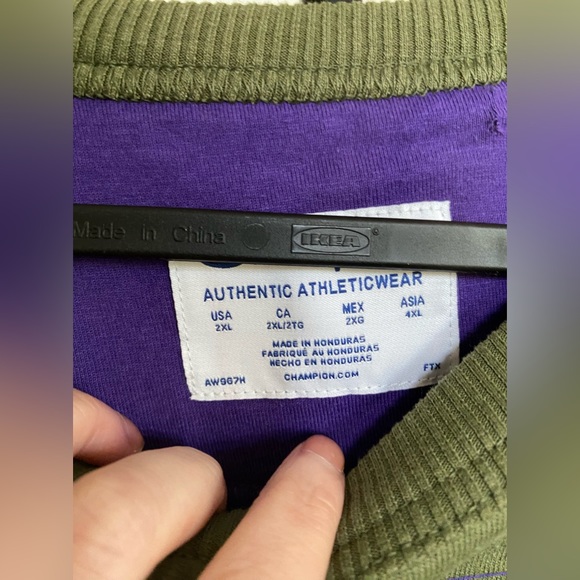 CHAMPION Authentic athleticwear crewneck sweater Green - Picture 3 of 5